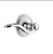 Grandeur Hardware - Circulaire Rosette Single Dummy with Bellagio Lever in Bright Chrome - CIRBEL - 820113