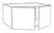 Innovation Cabinetry Slim Seaside Dune Kitchen Cabinet - UB-W3612-24-SLCD