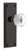 Nostalgic Warehouse - Neoclassical Plate Privacy with Crystal Neoclassical Knob in Timeless Bronze - 746889 - 2 3/8" Backset