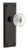 Nostalgic Warehouse - Neoclassical Plate Privacy with Crystal Neoclassical Knob in Timeless Bronze - 746884 - 2 3/4" Backset