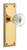 Nostalgic Warehouse - Neoclassical Plate Privacy with Crystal Neoclassical Knob in Polished Brass - 746882 - 2 3/4" Backset