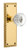 Nostalgic Warehouse - Neoclassical Plate Single Dummy with Crystal Neoclassical Knob in Polished Brass - 746567