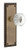 Nostalgic Warehouse - Neoclassical Plate Passage with Crystal Neoclassical Knob in Antique Brass - 746251 - 2 3/8" Backset