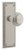 Nostalgic Warehouse - Neoclassical Plate Passage with Neoclassical Knob in Satin Nickel - 740151 - 2 3/8" Backset