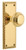 Nostalgic Warehouse - Neoclassical Plate Passage with Neoclassical Knob in Polished Brass - 740150 - 2 3/8" Backset