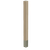 2" Square Leg with 4.5" Satin Stainless Sleeve, 29" Height - Alder
