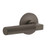 Viaggio Circolo Rosette Passage with Contempo Fluted Lever in Titanium Gray - 621561-CLOCON-FLT-TG
