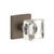 Viaggio Quadrato Rosette Privacy with Quadrato Crystal Knob in Titanium Gray - 602617-QADQDC-TG