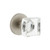 Viaggio Circolo Rosette Privacy with Quadrato Crystal Knob in Satin Nickel - 602241-CLOQDC-SN