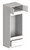 Blue Valley Frameless Matte Black Kitchen Cabinet - MBL-DOC3096