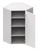 Blue Valley Frameless Matte Gray Kitchen Cabinet - MG-WDC2442