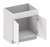 Blue Valley Frameless Matte White Kitchen Cabinet - MW-SB30