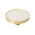 Amerock Hardware - Accents 2 inch (51mm) Diameter Knob is finished in Gold/Mother of Pearl - 2PK36972MOP