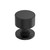 Amerock Hardware - Balon 1-1/8 inch (29mm) Diameter Knob is finished in Matte Black - BP37492MB