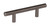 Amerock Hardware - Bar Pulls 3 inch (76mm) Center-to-Center Pull is finished in Gunmetal - BP40515GM