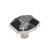 Amerock Hardware - Carrione 1-5/8 inch (41mm) Length Knob is finished in Marble Black/Polished Nickel - BP36638MBKPN