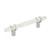 Amerock Hardware - Carrione 3-3/4 inch (96mm) Center-to-Center Pull is finished in Marble White/Polished Nickel - BP36648MWPN