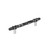 Amerock Hardware - Carrione 5-1/16 inch (128mm) Center-to-Center Pull is finished in Marble Black/Polished Chrome - BP36649MBK26