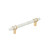Amerock Hardware - Carrione 5-1/16 inch (128mm) Center-to-Center Pull is finished in Marble White/Champagne Bronze - BP36649MWCZ
