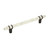 Amerock Hardware - Carrione 6-5/16 inch (160mm) Center-to-Center Pull is finished in Marble White/Black Bronze - BP36650MWBBR