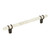 Amerock Hardware - Carrione 6-5/16 inch (160mm) Center-to-Center Pull is finished in Marble White/Oil-Rubbed Bronze - BP36650MWORB