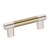 Amerock Hardware - Esquire 3 inch or 3-3/4 inch (76mm or 96mm) Center-to-Center Pull is finished in Polished Nickel/Golden Champagne - BP36557PNBBZ