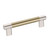Amerock Hardware - Esquire 5-1/16 inch (128mm) Center-to-Center Pull is finished in Polished Nickel/Golden Champagne - BP36558PNBBZ