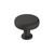 Amerock Hardware - Factor 1-1/4 inch (32mm) Diameter Knob is finished in Matte Black - BP36780FB
