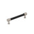 Amerock Hardware - Fairlane 5-1/16 inch (128mm) Center-to-Center Pull is finished in Black Leather/Satin Nickel - BP37538BLG10