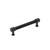 Amerock Hardware - Fairlane 5-1/16 inch (128mm) Center-to-Center Pull is finished in Black Leather/Matte Black - BP37538BLMB