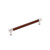 Amerock Hardware - Fairlane 7-9/16 inch (192mm) Center-to-Center Pull is finished in Brown Leather/Polished Nickel - BP37540BRLPN