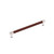 Amerock Hardware - Fairlane 8-13/16 inch (224mm) Center-to-Center Pull is finished in Brown Leather/Polished Nickel - BP37541BRLPN