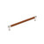 Amerock Hardware - Fairlane 8-13/16 inch (224mm) Center-to-Center Pull is finished in Cognac Leather/Polished Nickel - BP37541CNLPN