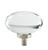 Amerock Hardware - Glacio 1-3/4 inch (44mm) Length Knob is finished in Clear/Satin Nickel - BP36651CG10