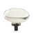 Amerock Hardware - Glacio 1-3/4 inch (44mm) Length Knob is finished in Clear/Oil-Rubbed Bronze - BP36651CORB