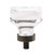 Amerock Hardware - Glacio 1-3/8 inch (35mm) Length Knob is finished in Clear/Oil-Rubbed Bronze - BP36653CORB