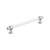 Amerock Hardware - Glacio 8 inch (203mm) Center-to-Center Pull is finished in Clear/Polished Nickel - BP36661CPN