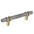 Amerock Hardware - London 3-3/4 inch (96mm) Center-to-Center Pull is finished in Black Chrome/Golden Champagne - BP36648BCRBBZ