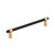 Amerock Hardware - Mergence 6-5/16 inch (160mm) Center-to-Center Pull is finished in Matte Black/Champagne Bronze - BP36860FBCZ