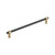 Amerock Hardware - Mergence 12-5/8 inch (320mm) Center-to-Center Pull is finished in Matte Black/Champagne Bronze - BP36983FBCZ