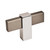 Amerock Hardware - Mulino 2-3/8 inch (60mm) Length Knob is finished in Black Brushed Nickel/Polished Chrome - BP36720BBN26