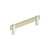 Amerock Hardware - Mulino 5-1/16 inch (128mm) Center-to-Center Pull is finished in Golden Champagne/Polished Chrome - BP36724BBZ26