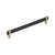 Amerock Hardware - Mulino 10-1/16 inch (256mm) Center-to-Center Pull is finished in Matte Black/Champagne Bronze - BP36726MBCZ