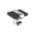 Amerock Hardware - Overton 1-3/8 inch (35mm) Length Knob is finished in Brushed Matte Black/Polished Chrome - BP36680BMB26