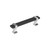 Amerock Hardware - Overton 3-3/4 inch (96mm) Center-to-Center Pull is finished in Brushed Matte Black/Polished Chrome - BP36681BMB26