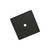 Amerock Hardware - Thoreau Knob Backplate is finished in Matte Black - BP37600MB
