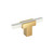 Amerock Hardware - Urbanite 2-3/4 inch (70mm) Length Knob is finished in Champagne Bronze/White - BP67CZWHT