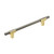 Amerock Hardware - Urbanite 6-5/16 inch (160mm) Center-to-Center Pull is finished in Brushed Gold/Black Chrome - BP778160BGLBCR