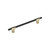 Amerock Hardware - Urbanite 7-9/16 inch (192mm) Center-to-Center Pull is finished in Golden Champagne/Matte Black - BP778192BBZMB