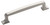 Amerock Hardware - Westerly 5-1/16 inch (128mm) Center-to-Center Pull is finished in Satin Nickel - BP53721G10